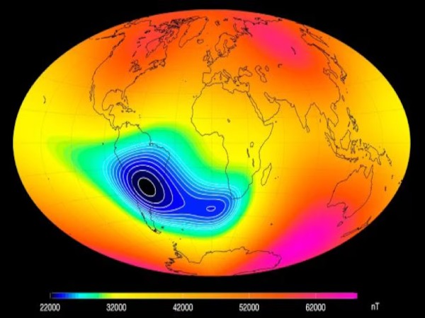 Por qué la anomalía magnética del Atlántico Sur preocupa a los científicos de la NASA