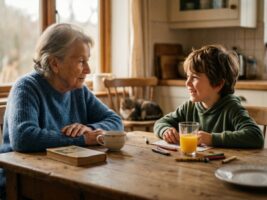 La edad en que el tiempo se sienta en la mesa