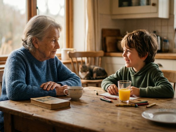 La edad en que el tiempo se sienta en la mesa