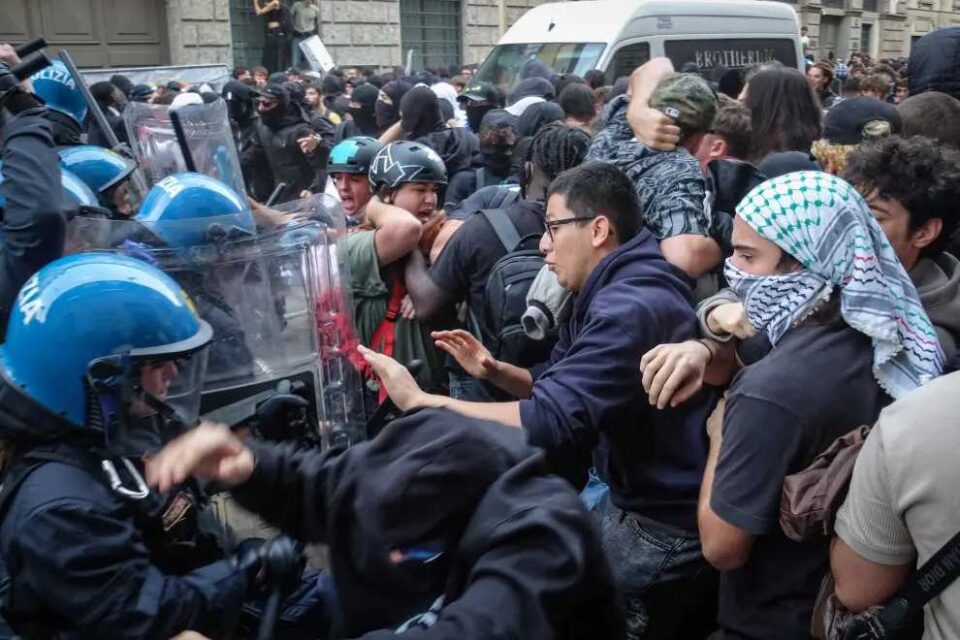 Las protestas por la inflación y la vivienda se contagian por Europa: caos en Francia, Italia y Albania y acampadas de España y Portugal